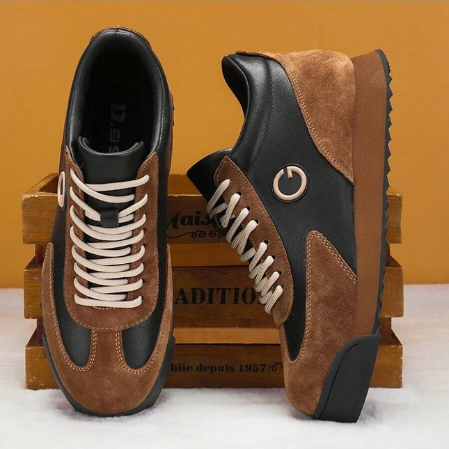 StepFlex™️ Brown Suede Sneakers