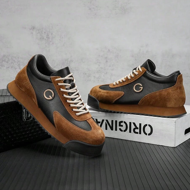 StepFlex™️ Brown Suede Sneakers