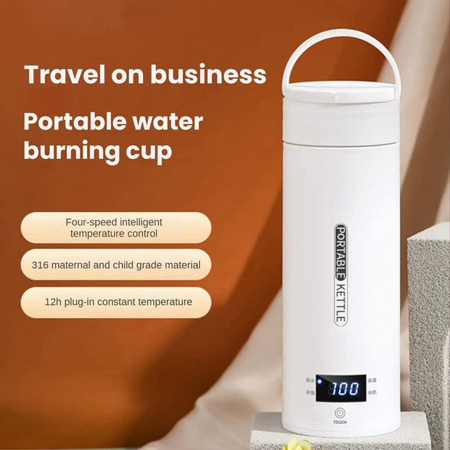 Portable Electric Heating Cup with LED Indicator