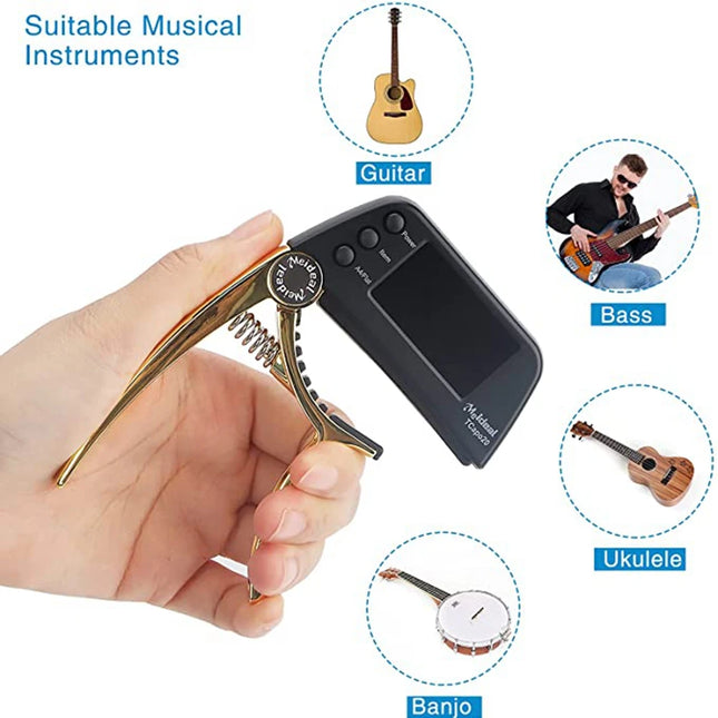 ChromaTune 2-in-1 Guitar Capo Tuner