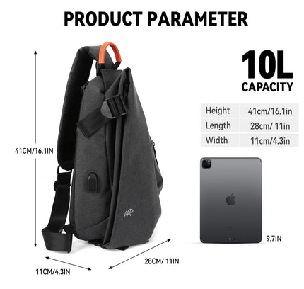 SecureCarry™ Anti-Theft Crossbody Sling Bag