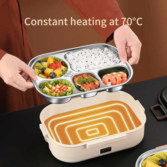 HeatMaster™️ Stainless Steel Electric Lunch Box