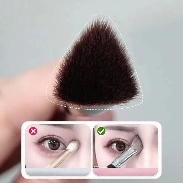 1Pcs Angled Triangle Highlighter Brush Nose Contour Concealer Brush Brighten Under Eye Synthetic Hair Makeup Foundation Brush