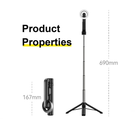 SnapTech Magnetic Selfie Stick Tripod