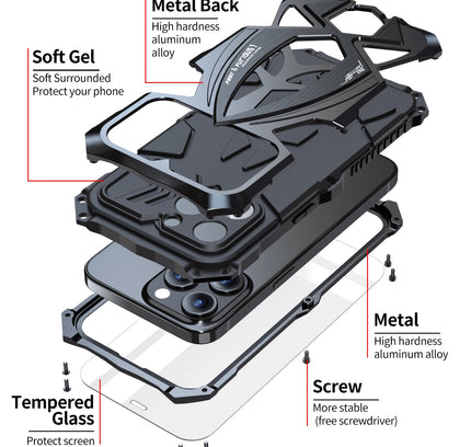 MetalGuard™️ ShockArmor-Telefonhülle