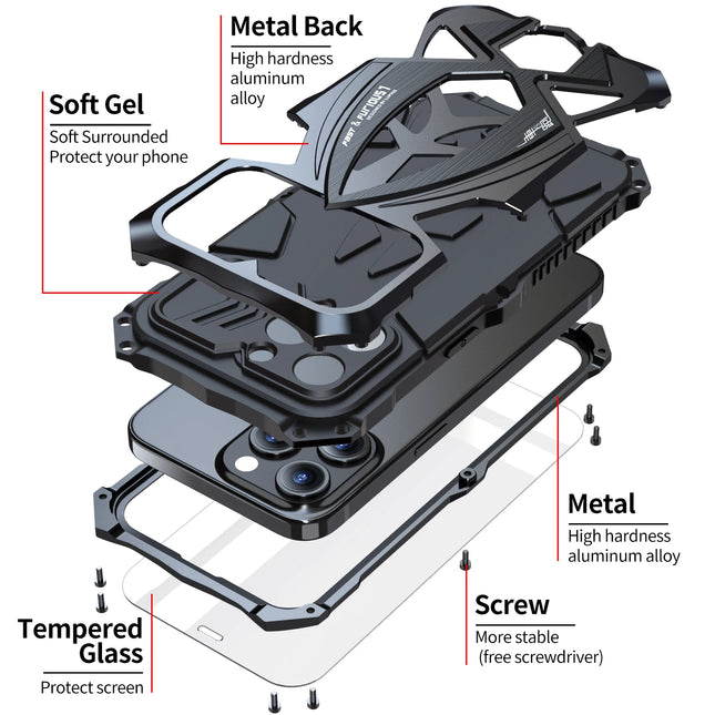 MetalGuard™️ ShockArmor-Telefonhülle