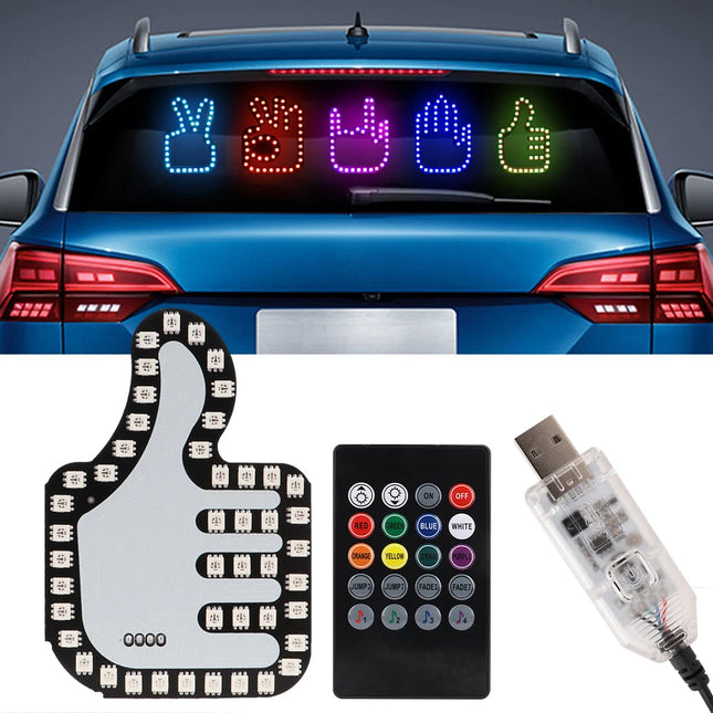 CarGlow™ RGB Gesture Sign Light