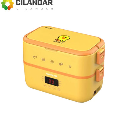 2024 New Electric Lunch Box insulation  in heating steaming cooking portable dry burning proof FH550  Brown