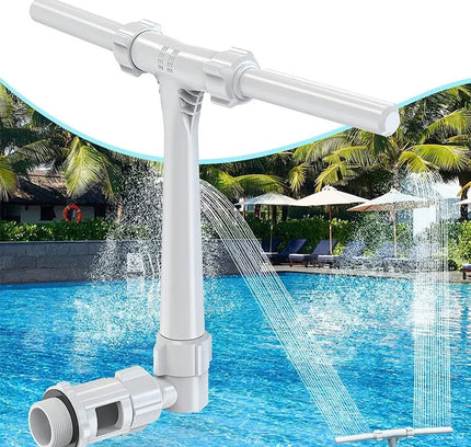 Creative Pool Fountain Sprayer Dual Spray Water Fountain Adjustable Waterfall Pool Sprinkler Funny Swimming Pool Accessories