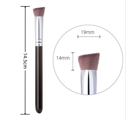 1Pcs Angled Triangle Highlighter Brush Nose Contour Concealer Brush Brighten Under Eye Synthetic Hair Makeup Foundation Brush