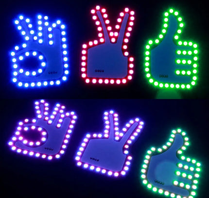 CarGlow™ RGB Gesture Sign Light