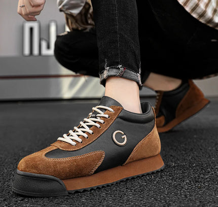 StepFlex™️ Brown Suede Sneakers