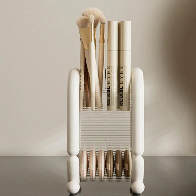 Crystal Clear Lipstick & Brush Organizer