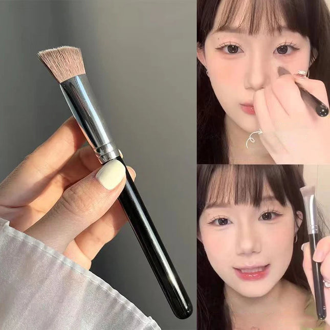 1Pcs Angled Triangle Highlighter Brush Nose Contour Concealer Brush Brighten Under Eye Synthetic Hair Makeup Foundation Brush