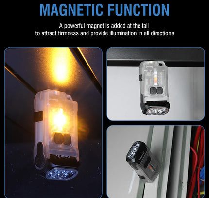 GlowClip V15 LED-Schlüsselanhänger-Taschenlampe