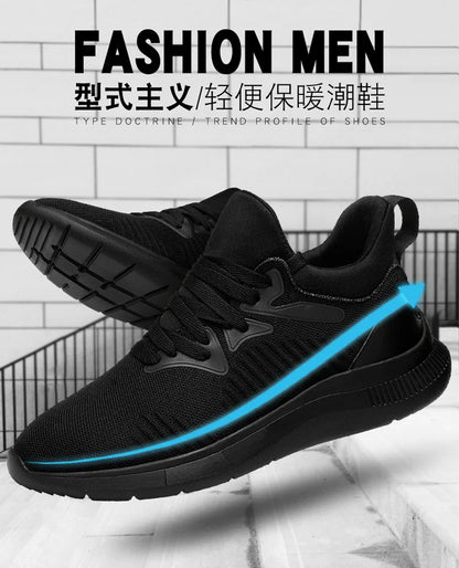 New Men Sneakers Elevator Shoes Height Increase Shoes for Men Mesh Breathable Height Increasing Shoes Man Increase Shoes 6-10CM