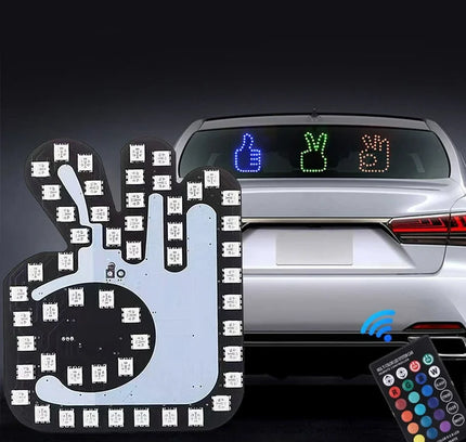 CarGlow™ RGB Gesture Sign Light