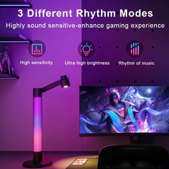 VibeSync™ SmartRocker LED Desk Ambiance Lamp