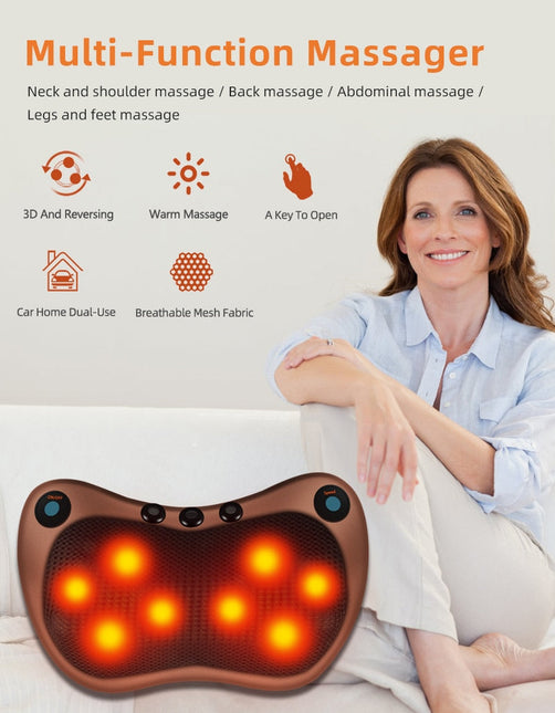 Massage heat pillow