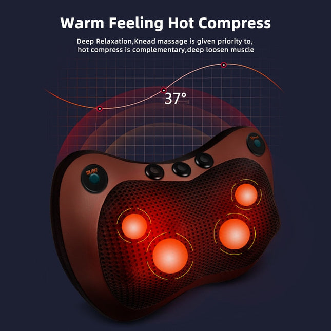 Massage heat pillow