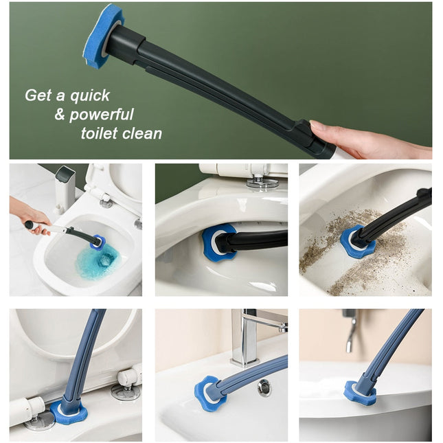 Replaceable Disposable Pad Toilet Wand