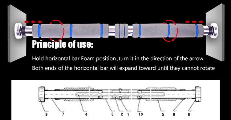 ADJUSTABLE DOORWAY PULL-UP BAR